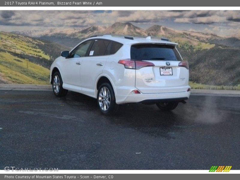 Blizzard Pearl White / Ash 2017 Toyota RAV4 Platinum