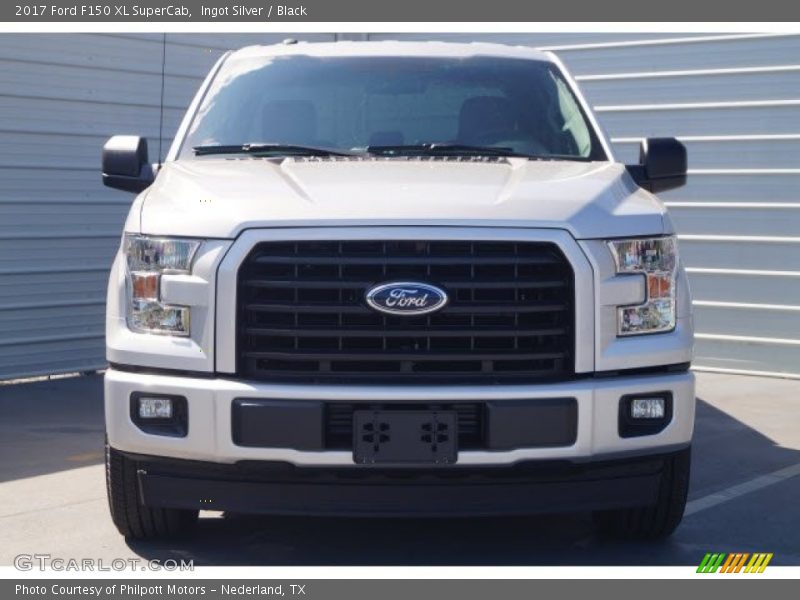 Ingot Silver / Black 2017 Ford F150 XL SuperCab