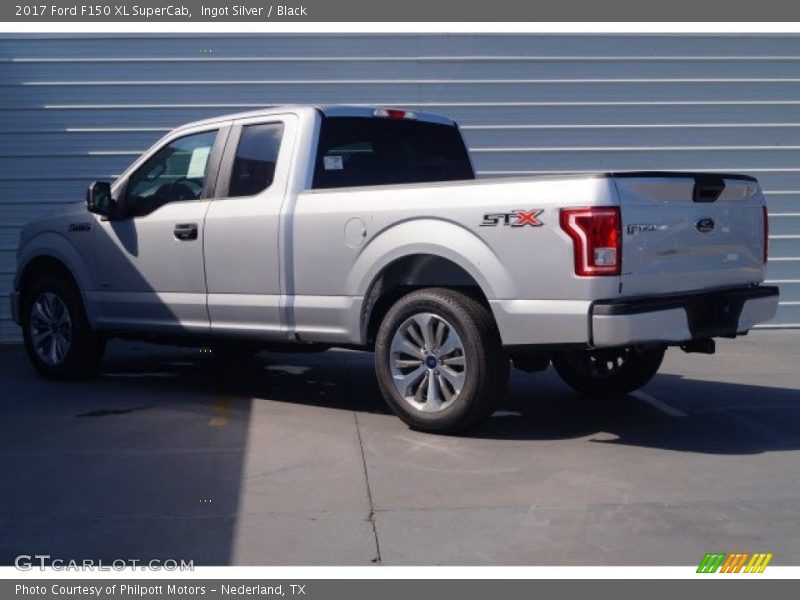 Ingot Silver / Black 2017 Ford F150 XL SuperCab