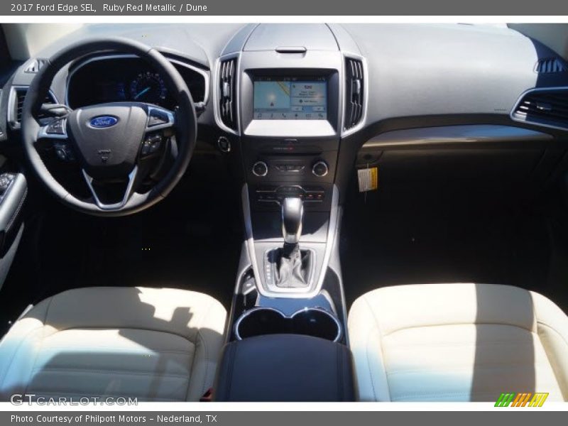 Ruby Red Metallic / Dune 2017 Ford Edge SEL