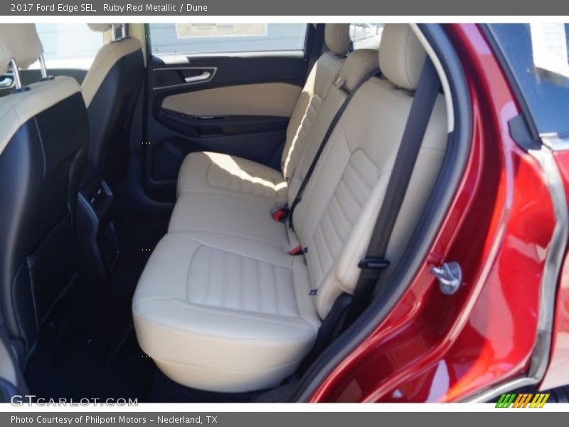 Ruby Red Metallic / Dune 2017 Ford Edge SEL