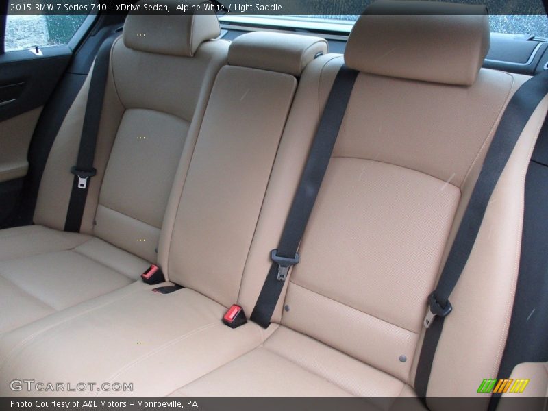 Alpine White / Light Saddle 2015 BMW 7 Series 740Li xDrive Sedan