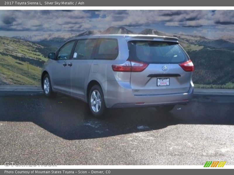 Silver Sky Metallic / Ash 2017 Toyota Sienna L
