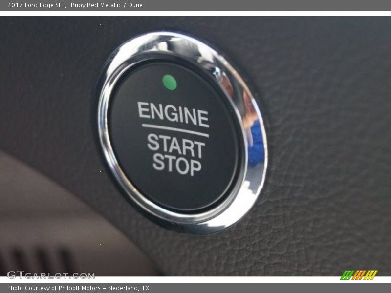Ruby Red Metallic / Dune 2017 Ford Edge SEL