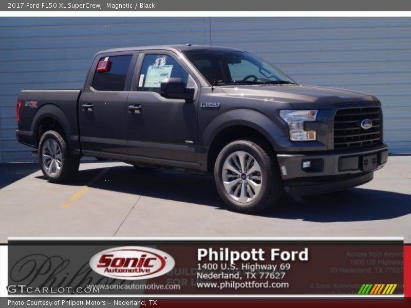 Magnetic / Black 2017 Ford F150 XL SuperCrew