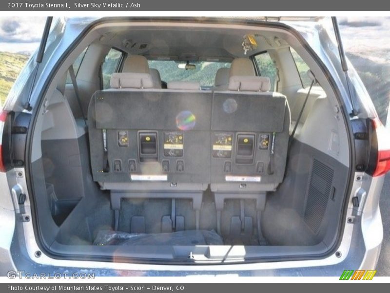 Silver Sky Metallic / Ash 2017 Toyota Sienna L