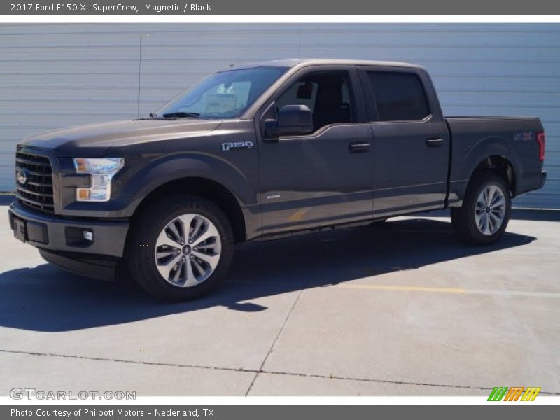 Magnetic / Black 2017 Ford F150 XL SuperCrew