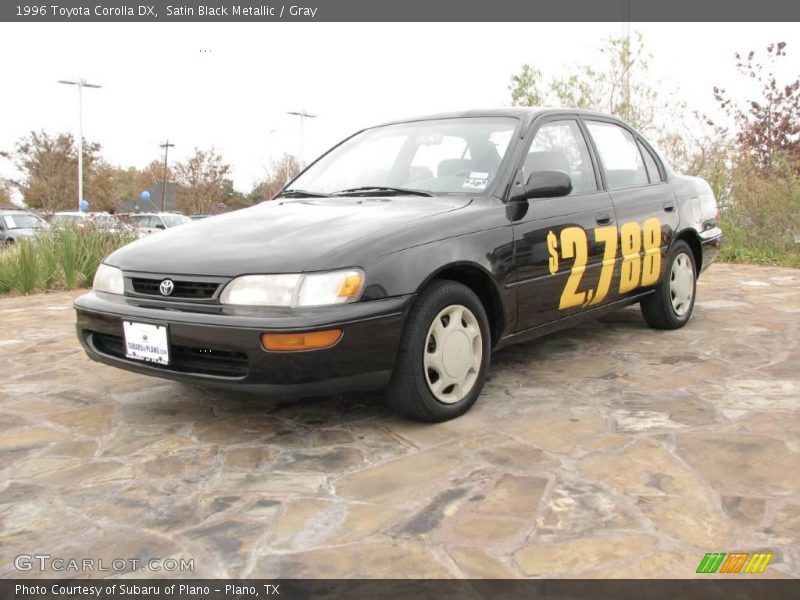 Satin Black Metallic / Gray 1996 Toyota Corolla DX