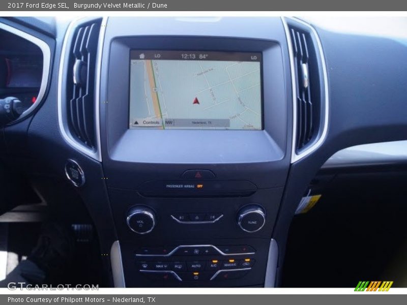 Burgundy Velvet Metallic / Dune 2017 Ford Edge SEL