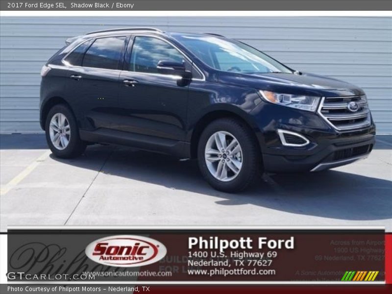 Shadow Black / Ebony 2017 Ford Edge SEL