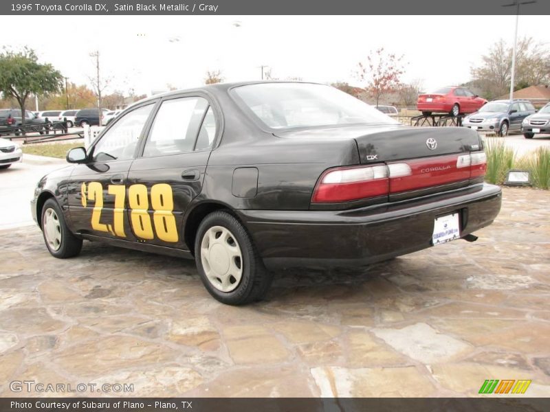 Satin Black Metallic / Gray 1996 Toyota Corolla DX