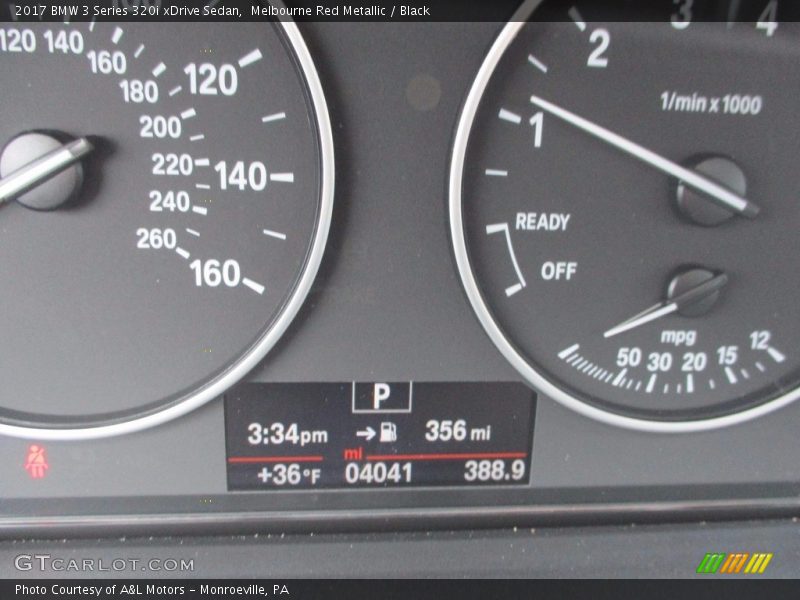 Melbourne Red Metallic / Black 2017 BMW 3 Series 320i xDrive Sedan