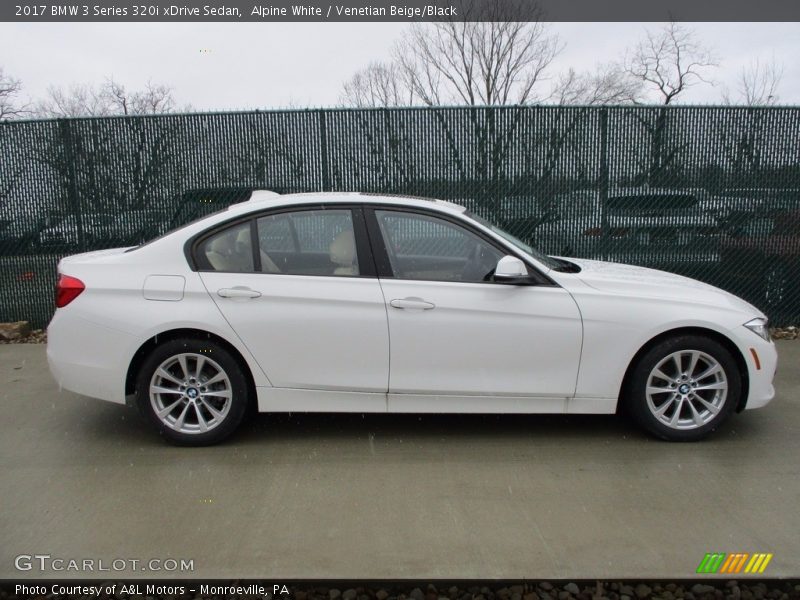 Alpine White / Venetian Beige/Black 2017 BMW 3 Series 320i xDrive Sedan