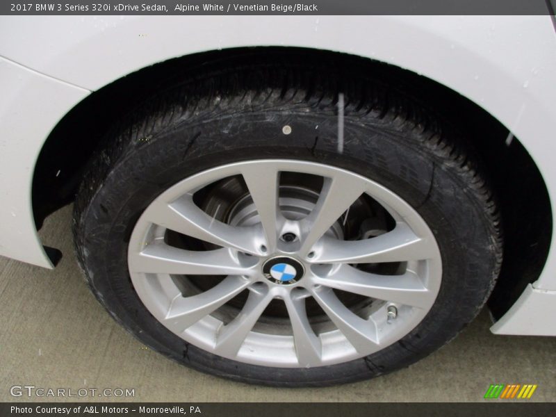 Alpine White / Venetian Beige/Black 2017 BMW 3 Series 320i xDrive Sedan