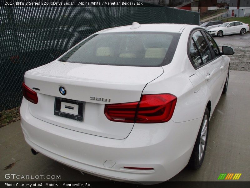 Alpine White / Venetian Beige/Black 2017 BMW 3 Series 320i xDrive Sedan