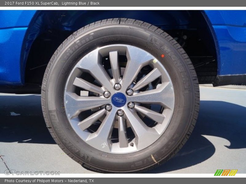 Lightning Blue / Black 2017 Ford F150 XL SuperCab