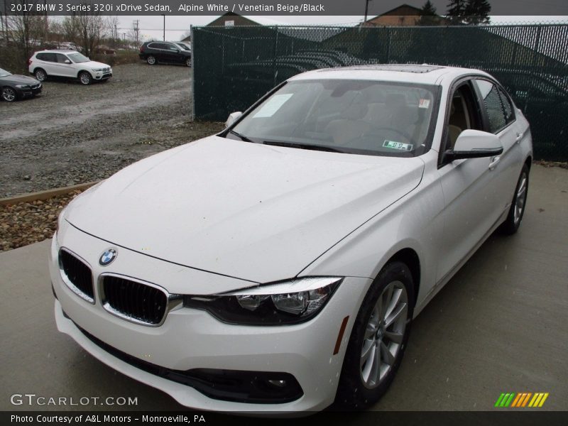 Alpine White / Venetian Beige/Black 2017 BMW 3 Series 320i xDrive Sedan
