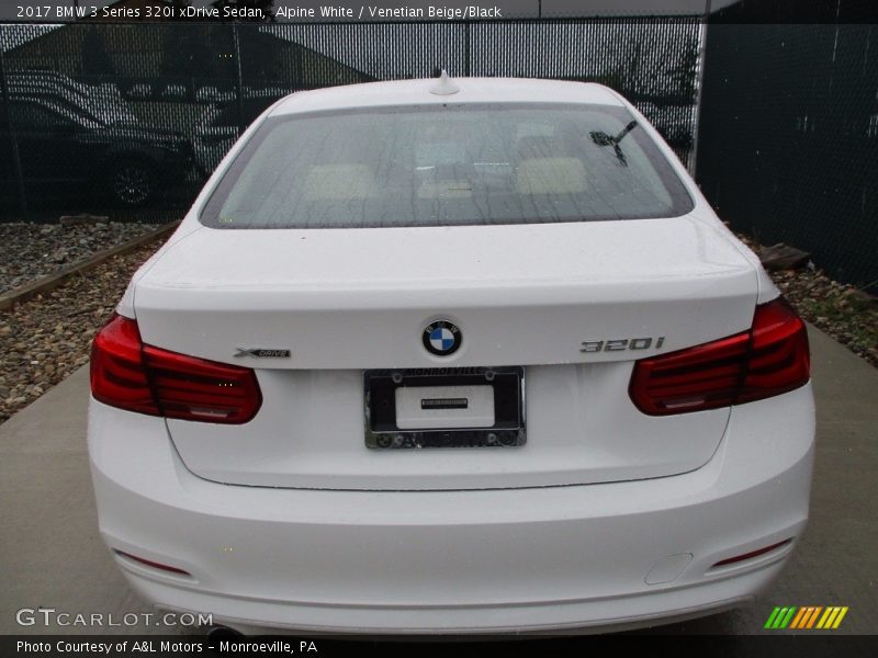 Alpine White / Venetian Beige/Black 2017 BMW 3 Series 320i xDrive Sedan