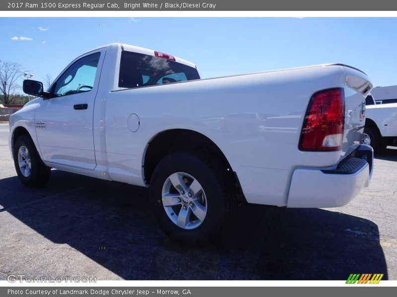 Bright White / Black/Diesel Gray 2017 Ram 1500 Express Regular Cab