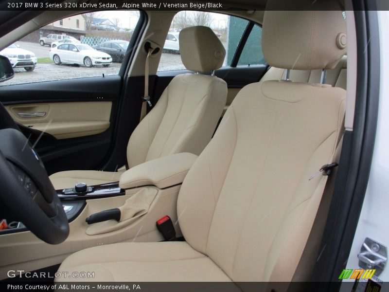 Alpine White / Venetian Beige/Black 2017 BMW 3 Series 320i xDrive Sedan
