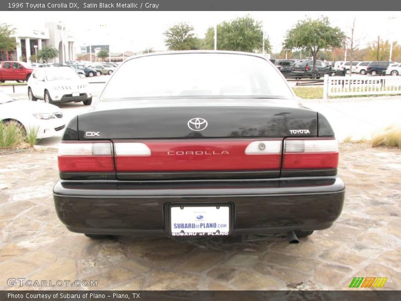 Satin Black Metallic / Gray 1996 Toyota Corolla DX