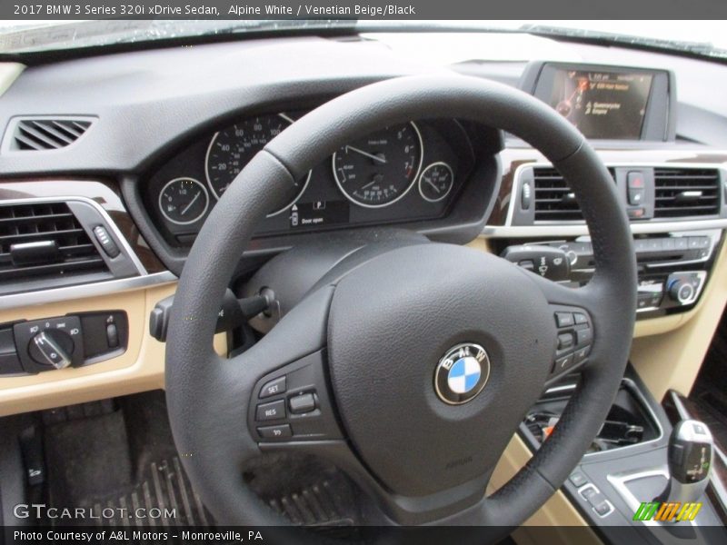 Alpine White / Venetian Beige/Black 2017 BMW 3 Series 320i xDrive Sedan