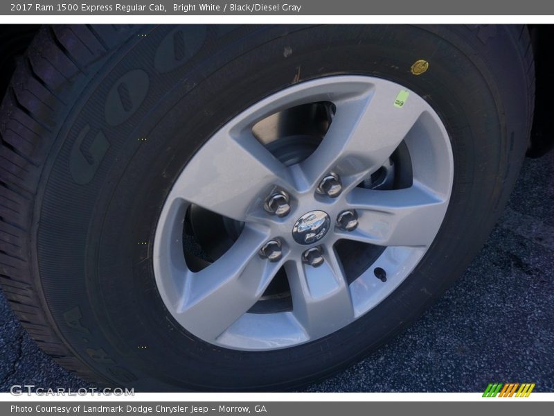 Bright White / Black/Diesel Gray 2017 Ram 1500 Express Regular Cab