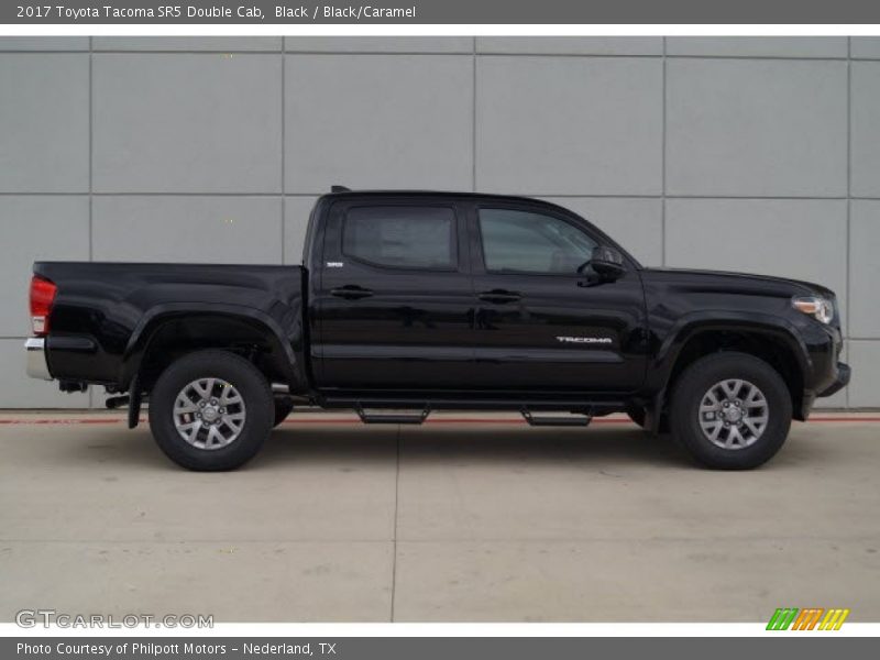 Black / Black/Caramel 2017 Toyota Tacoma SR5 Double Cab
