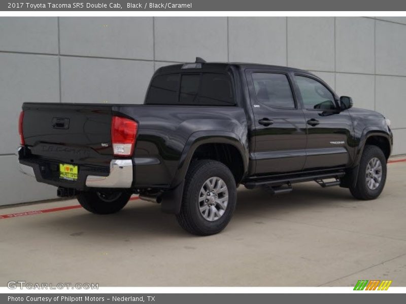 Black / Black/Caramel 2017 Toyota Tacoma SR5 Double Cab