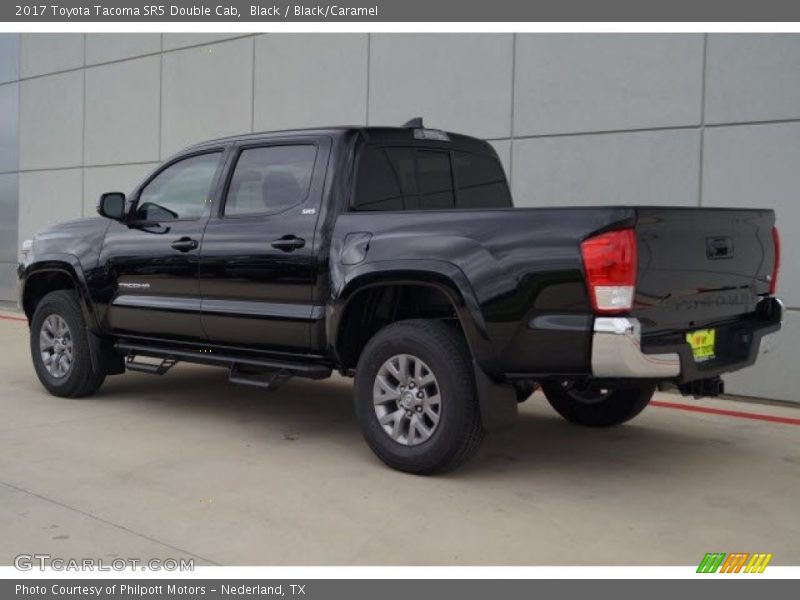 Black / Black/Caramel 2017 Toyota Tacoma SR5 Double Cab