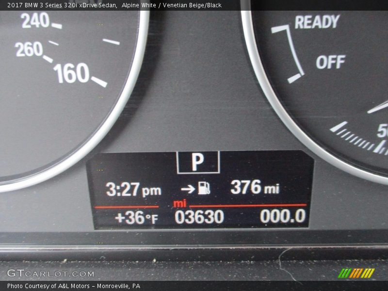 Alpine White / Venetian Beige/Black 2017 BMW 3 Series 320i xDrive Sedan