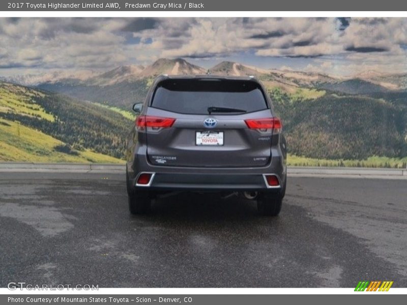Predawn Gray Mica / Black 2017 Toyota Highlander Limited AWD