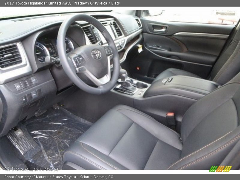 Predawn Gray Mica / Black 2017 Toyota Highlander Limited AWD