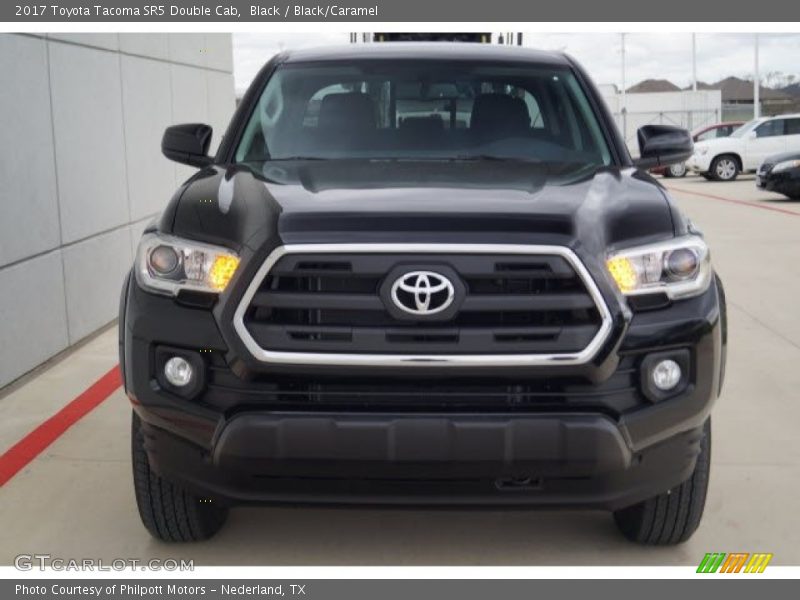 Black / Black/Caramel 2017 Toyota Tacoma SR5 Double Cab