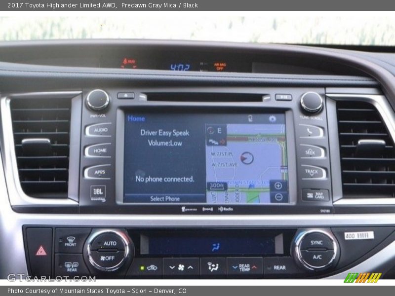 Predawn Gray Mica / Black 2017 Toyota Highlander Limited AWD