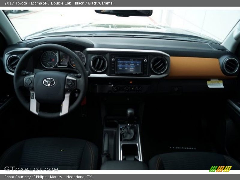 Black / Black/Caramel 2017 Toyota Tacoma SR5 Double Cab
