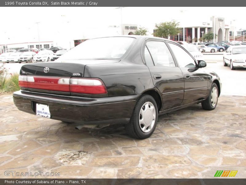 Satin Black Metallic / Gray 1996 Toyota Corolla DX