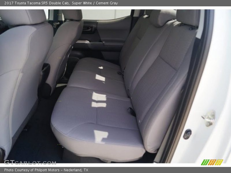 Super White / Cement Gray 2017 Toyota Tacoma SR5 Double Cab