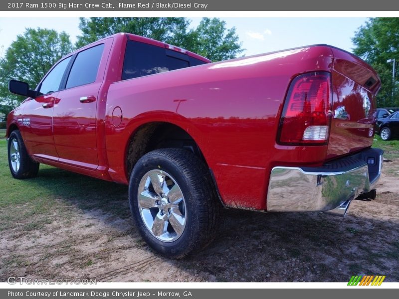 Flame Red / Black/Diesel Gray 2017 Ram 1500 Big Horn Crew Cab