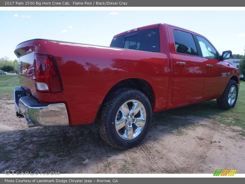 Flame Red / Black/Diesel Gray 2017 Ram 1500 Big Horn Crew Cab