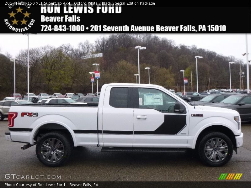 Oxford White / Black Special Edition Package 2017 Ford F150 XLT SuperCab 4x4
