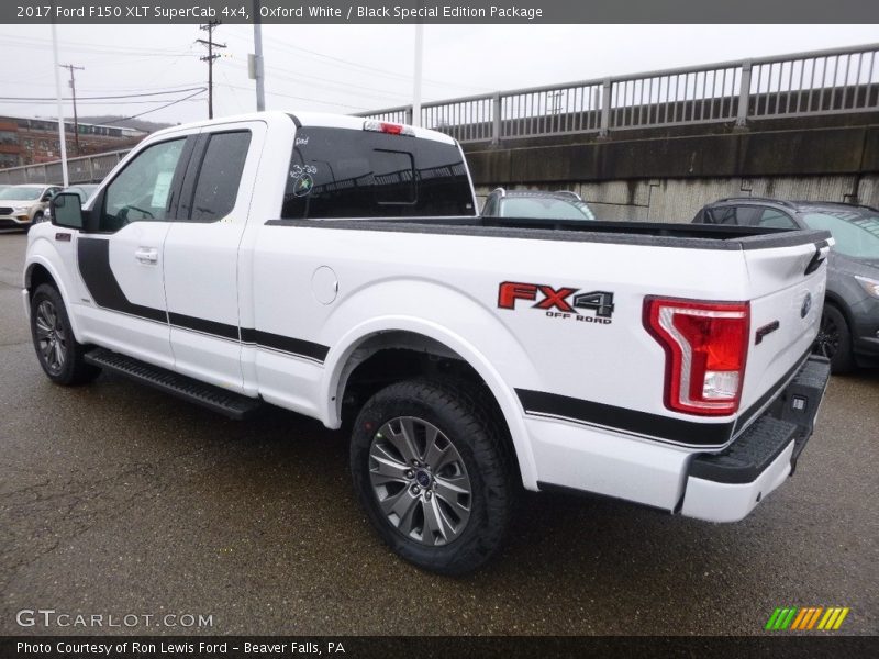 Oxford White / Black Special Edition Package 2017 Ford F150 XLT SuperCab 4x4