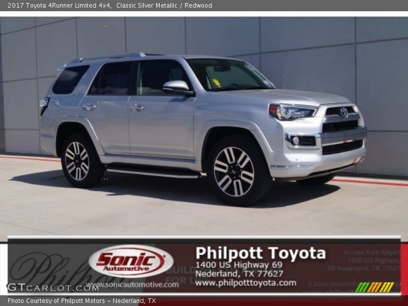 Classic Silver Metallic / Redwood 2017 Toyota 4Runner Limited 4x4