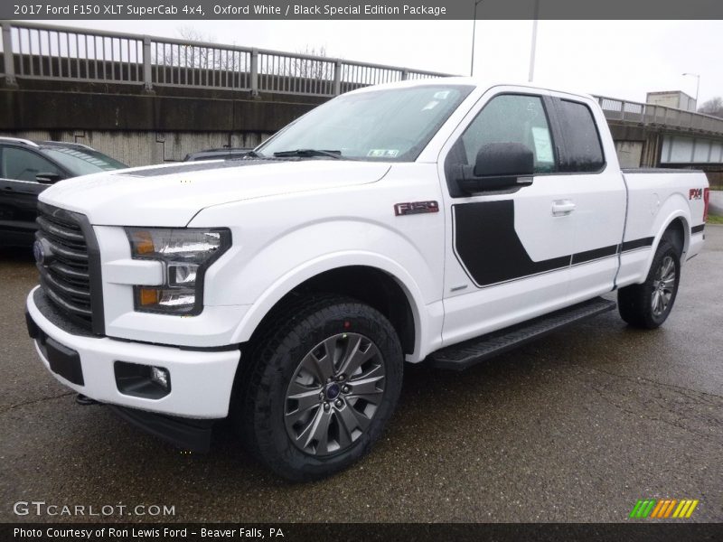 Oxford White / Black Special Edition Package 2017 Ford F150 XLT SuperCab 4x4