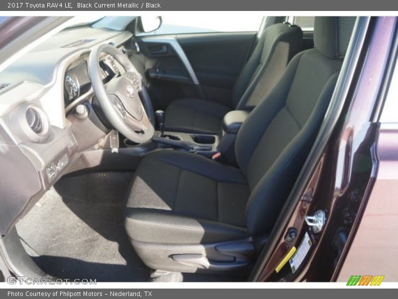 Black Current Metallic / Black 2017 Toyota RAV4 LE