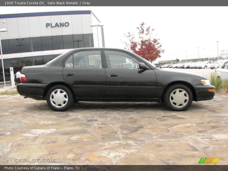 Satin Black Metallic / Gray 1996 Toyota Corolla DX