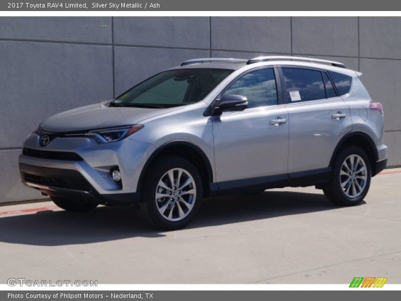 Silver Sky Metallic / Ash 2017 Toyota RAV4 Limited