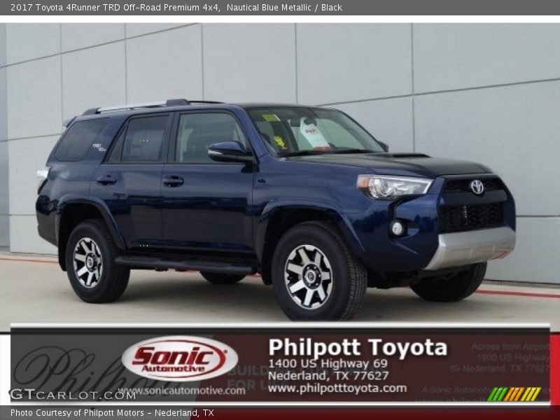 Nautical Blue Metallic / Black 2017 Toyota 4Runner TRD Off-Road Premium 4x4