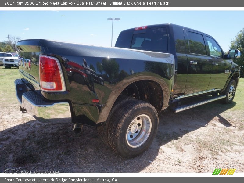 Brilliant Black Crystal Pearl / Black 2017 Ram 3500 Limited Mega Cab 4x4 Dual Rear Wheel