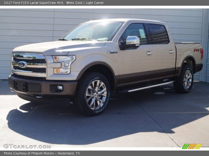 White Gold / Light Camel 2017 Ford F150 Lariat SuperCrew 4X4